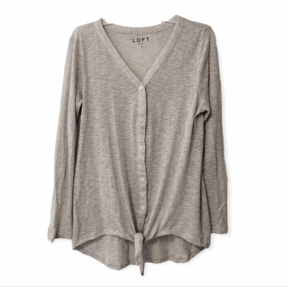 LOFT Tops - *5 for $20* LOFT tie front cardigan